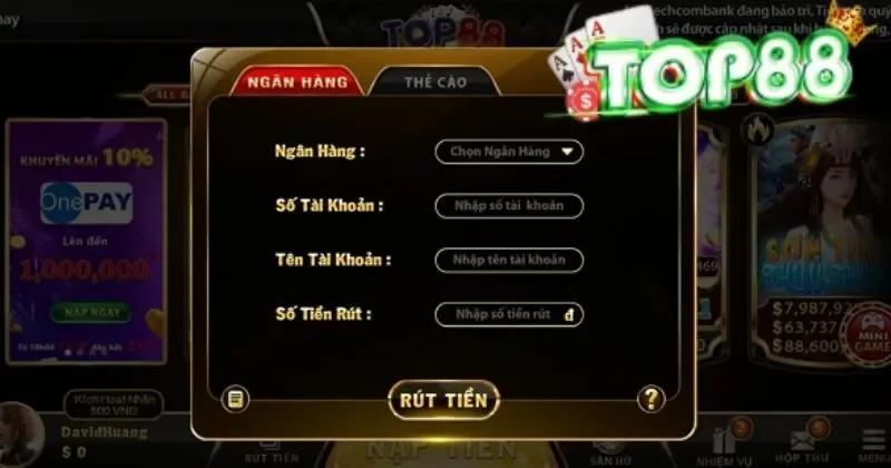 Nạp Tiền Top88 – Hướng dẫn nạp tiền đơn giản tại cổng game Top88 uy tín 2 nap tien top88 qua ngan hang